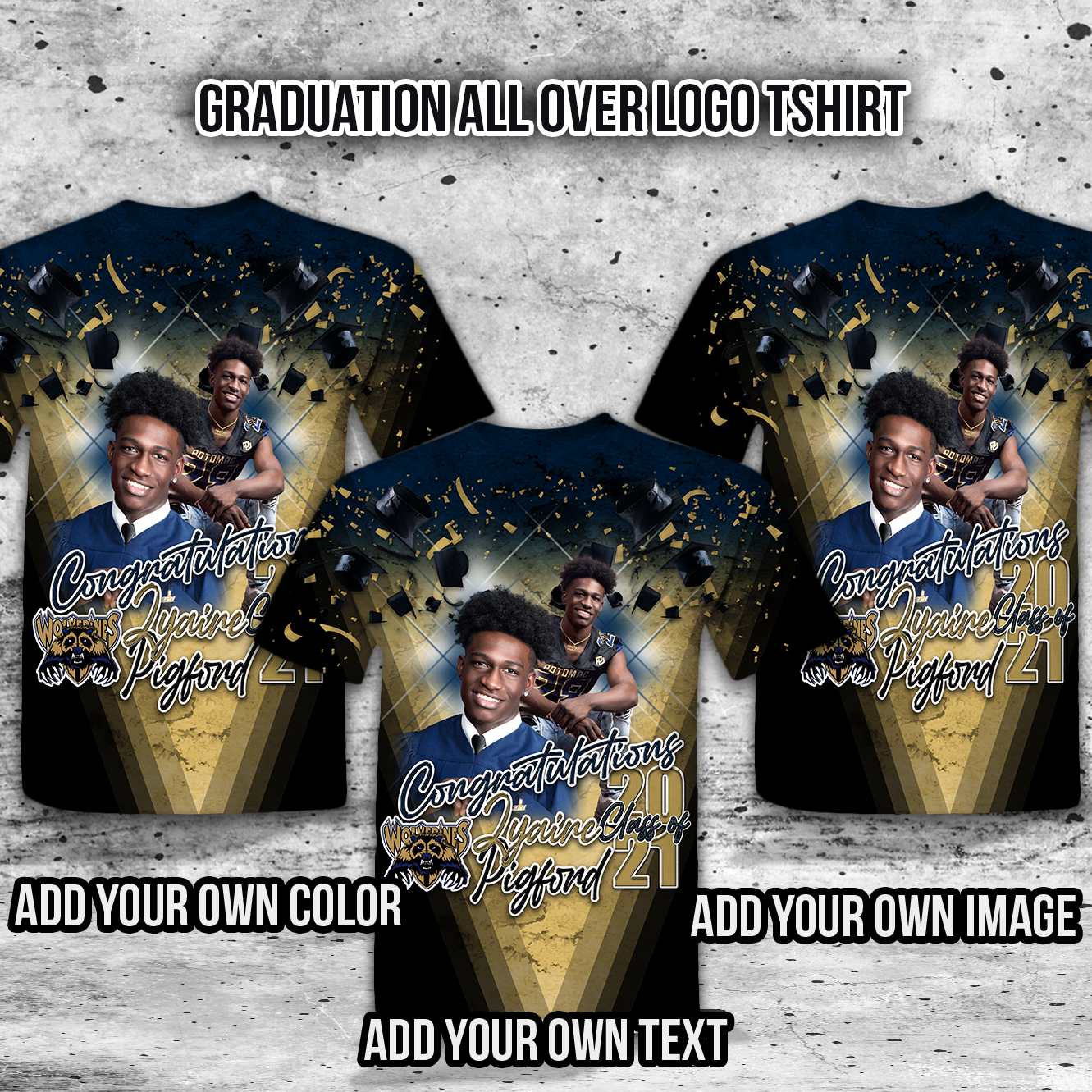 Custom All Over Graduate Tshirt