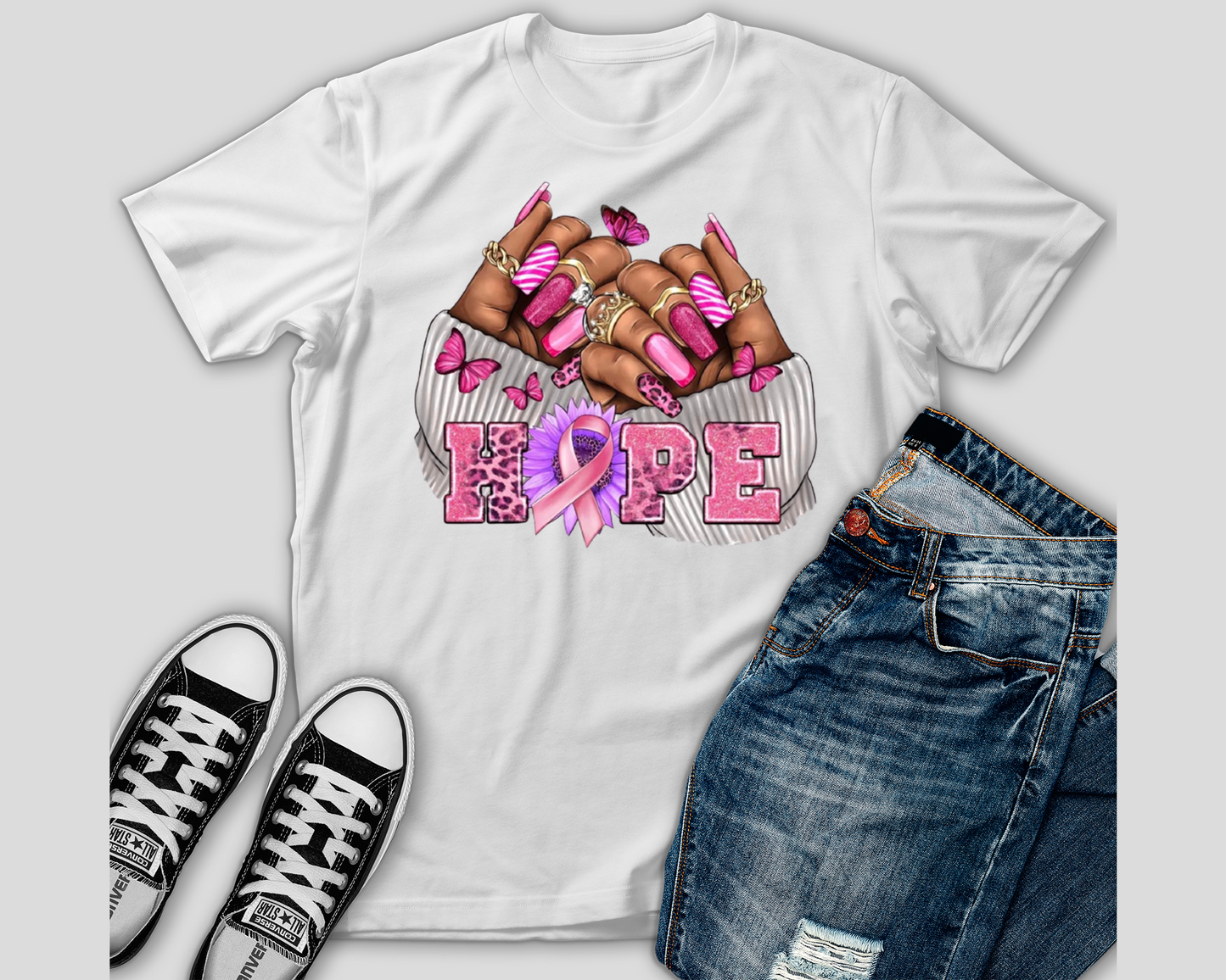 "Hope" Breast Cancer Inspired Tshirt