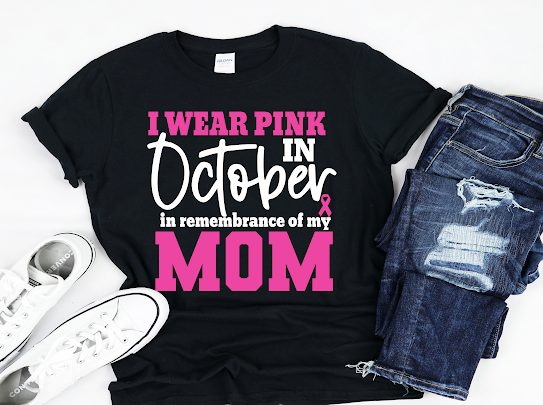 “I Wear Pink” Breast Cancer Inspired Tshirt