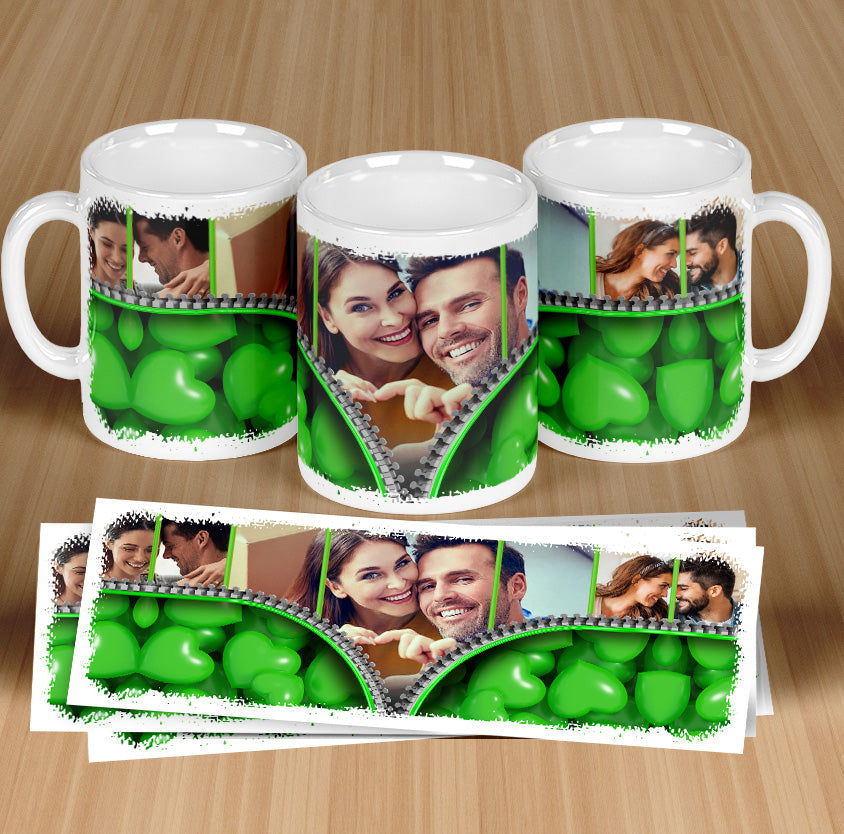 Custom Heart Filled Mug’s