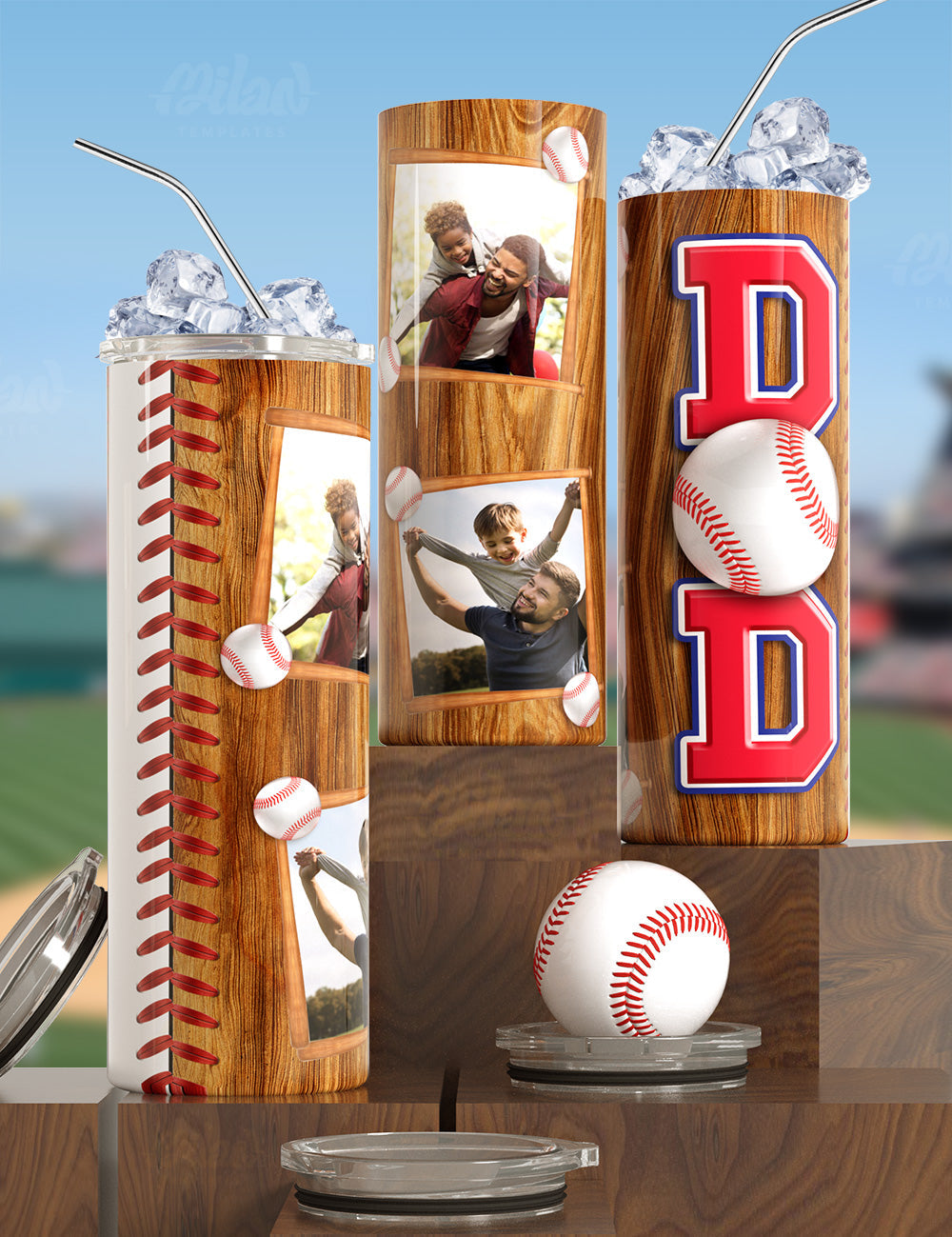 Custom Baseball Tumblers