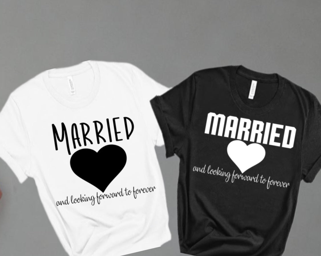 Couples “Married” Matching Tshirt