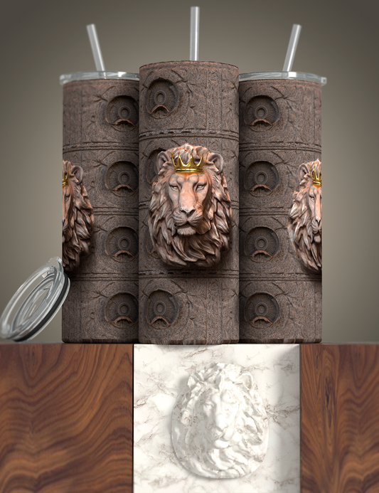 Lion Designed Tumbler