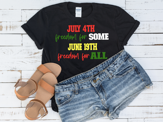 “Freedom For All” Juneteenth Tshirt