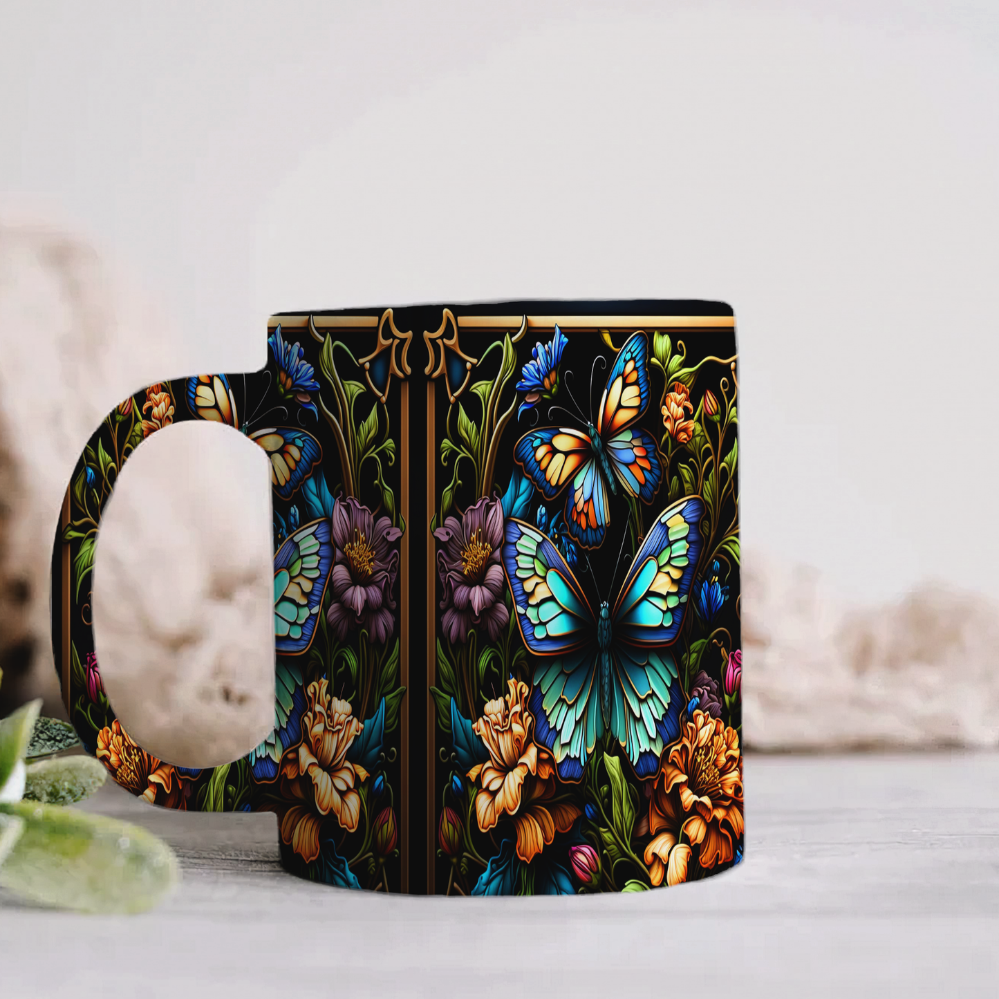 Butterfly Modeled Mug’s