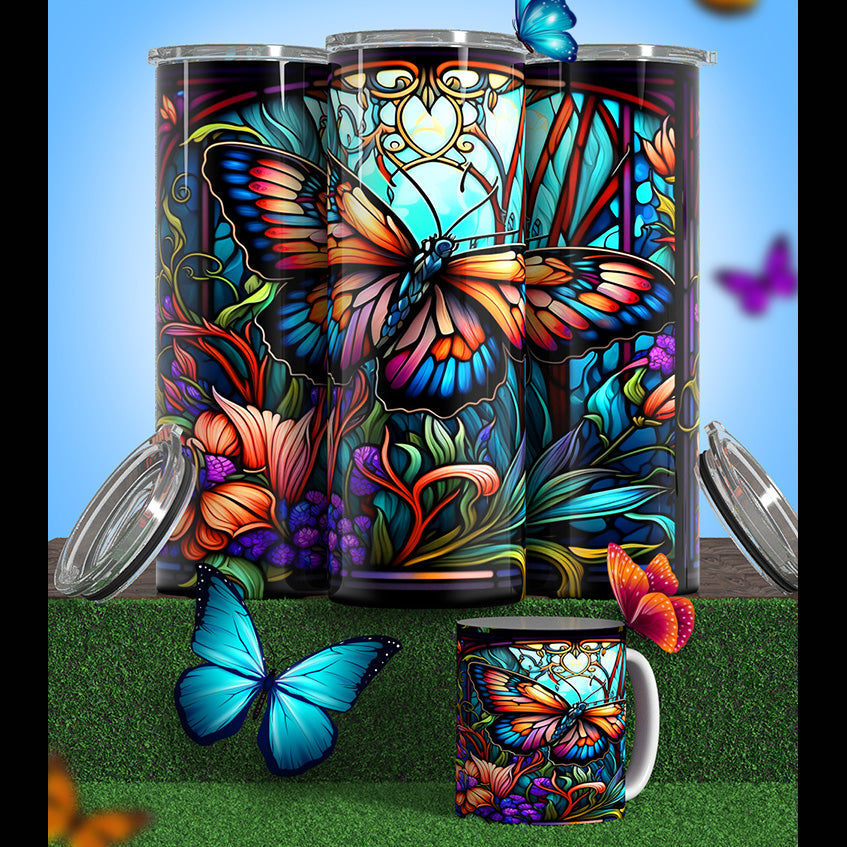 Butterfly Modeled Tumbler’s