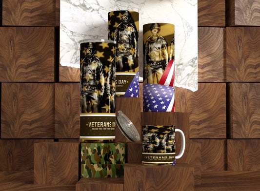 Army Green Veterans Day Tumblers & Mugs