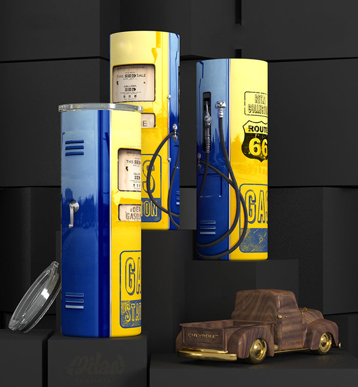 Gas Pump Themed Tumbler