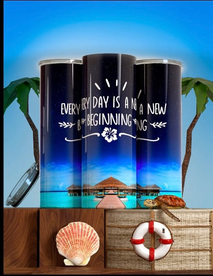 Inspirational Paradise Tumbler