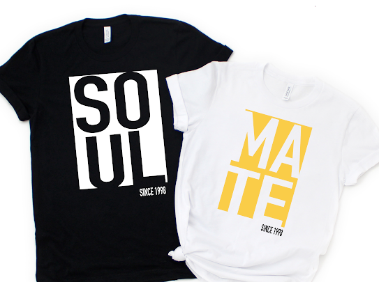 Couples Custom “ Soul Mate” Matching Tshirt