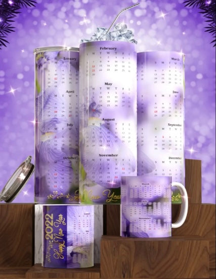 Floral Calendar Tumbler’s & Mug’s