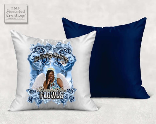 Custom Rose Memorial Pillow