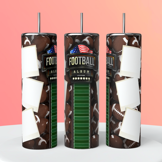 Custom Football Styled Men’s Tumbler