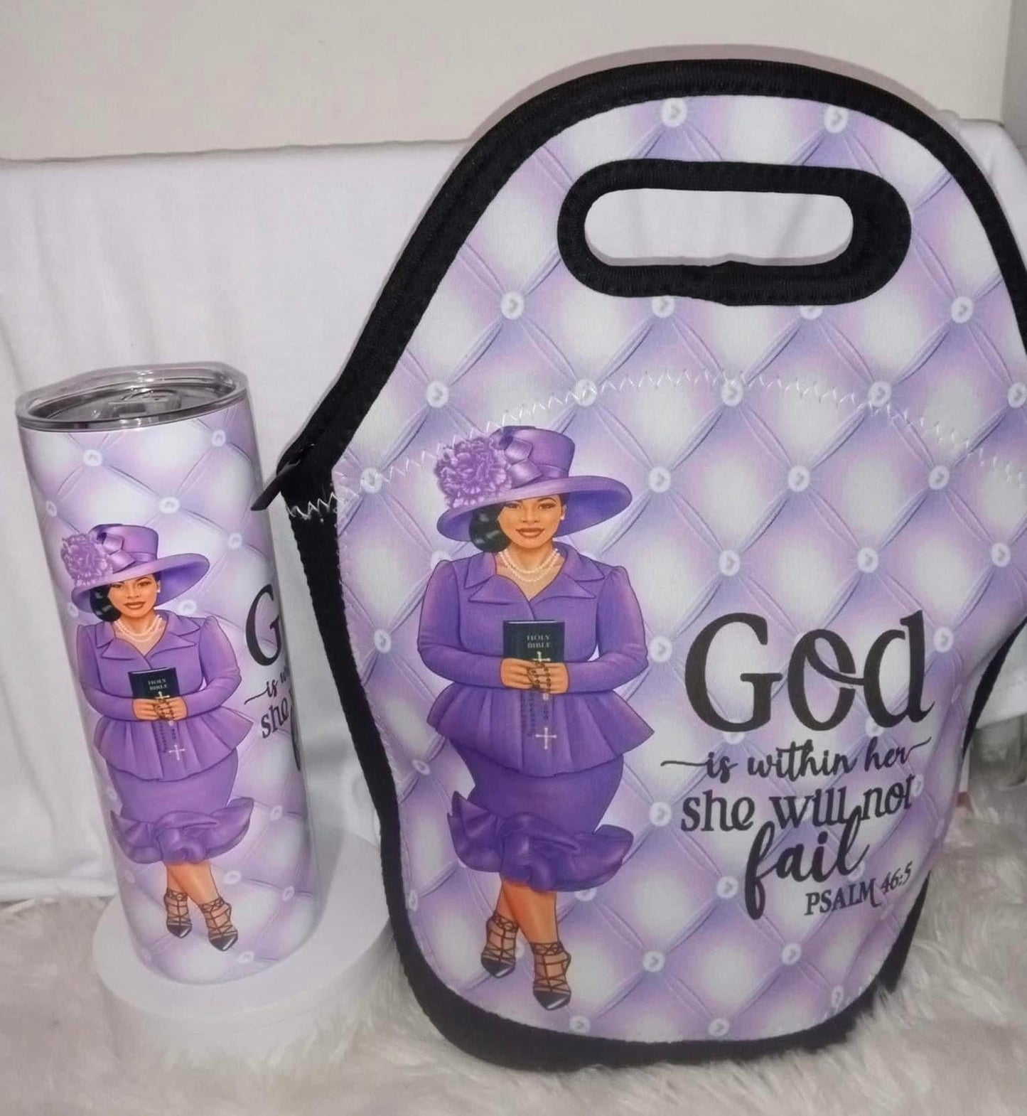 Christian Woman Tumbler & Lunch Tote Set