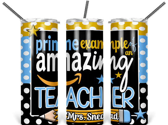 Custom, Amazing Teacher 20oz Tumbler