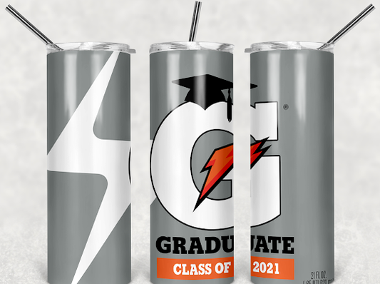 Graduate Gatorade Themed Tumbler