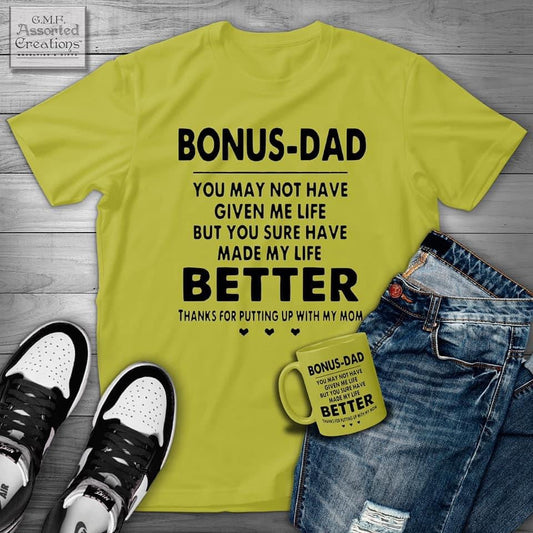 Bonus Dad Tshirt & Mug Set