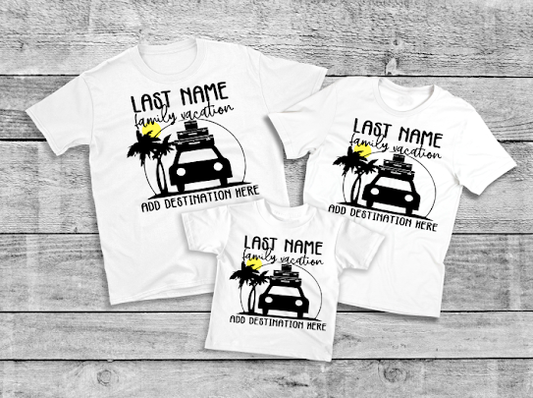 Custom Family Trip Tshirts