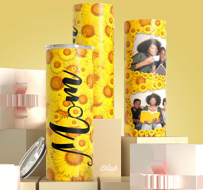 Custom Mom’s Sunflower Tumbler & Mug