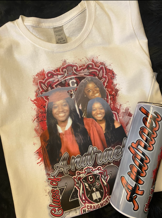 Graduate Tshirt & Tumbler