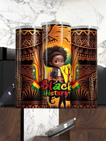 Little Girls Black History Tumbler’s