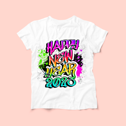 Ombre Happy New Year Tshirt