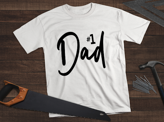 #1 Dad Tshirt