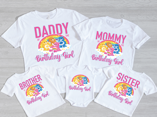 Care Bear, Birthday Girl Family Tshirts