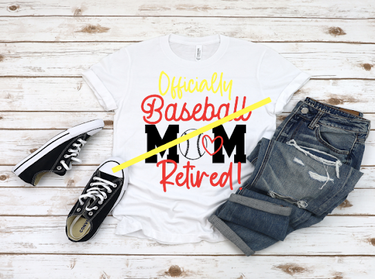 Retired Baseball Mom Tshirt