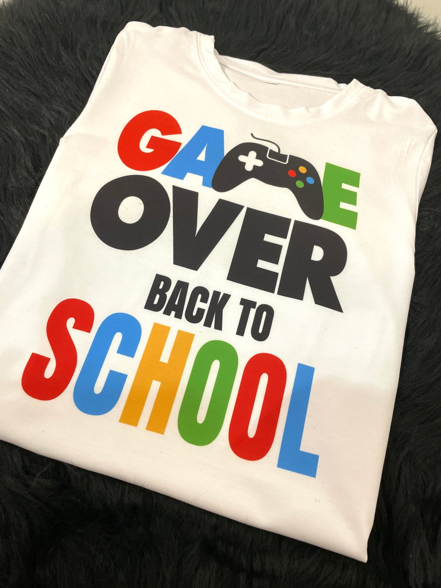 "Game Over Back To School" Kids Tshirts