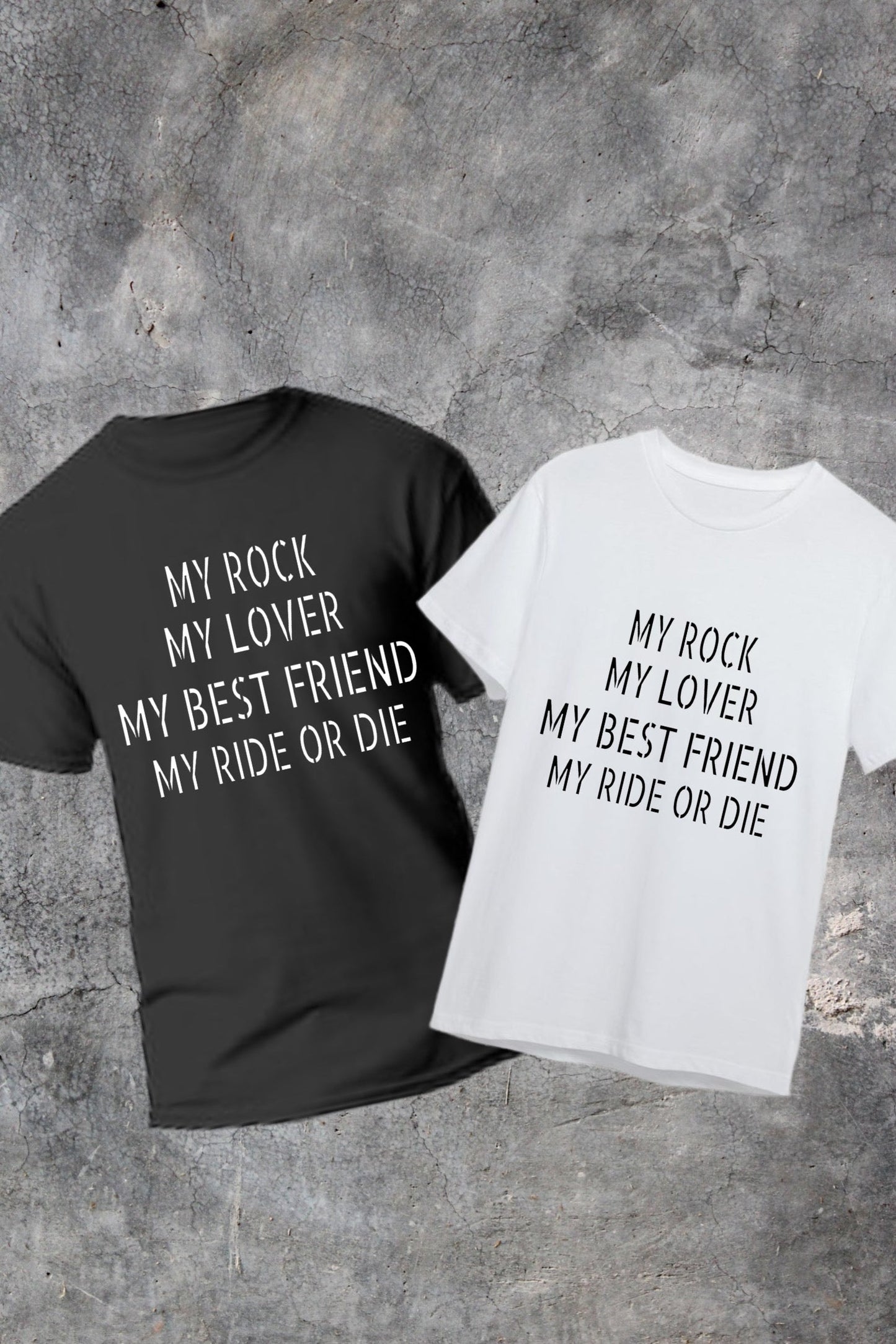 Couples Matching “My Rock” Tshirts