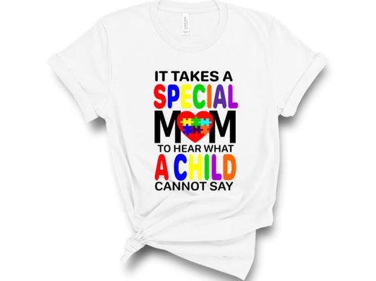 “Special Mom” Autism Honored Tshirt