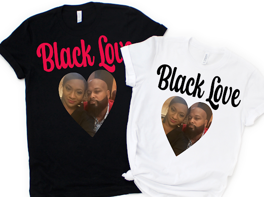 Custom Black Love Couples Tshirt