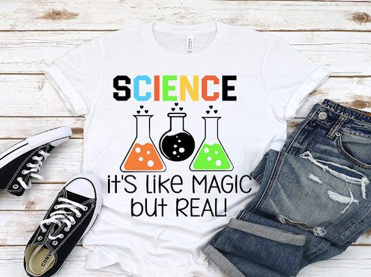 Science Is Like Real Magic Teachers Tshirts