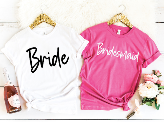 Bride & Bridesmaid Tshirts