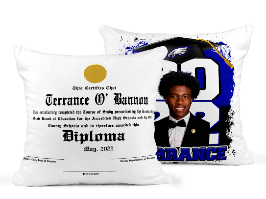 Graduate Custom Double Sided, Diploma Pillow