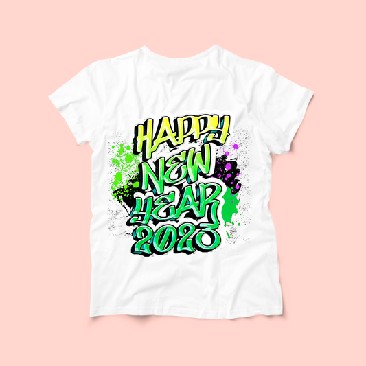 Yellow & Green New Year Tshirt