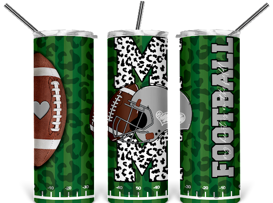 Mom Football Styled Tumbler