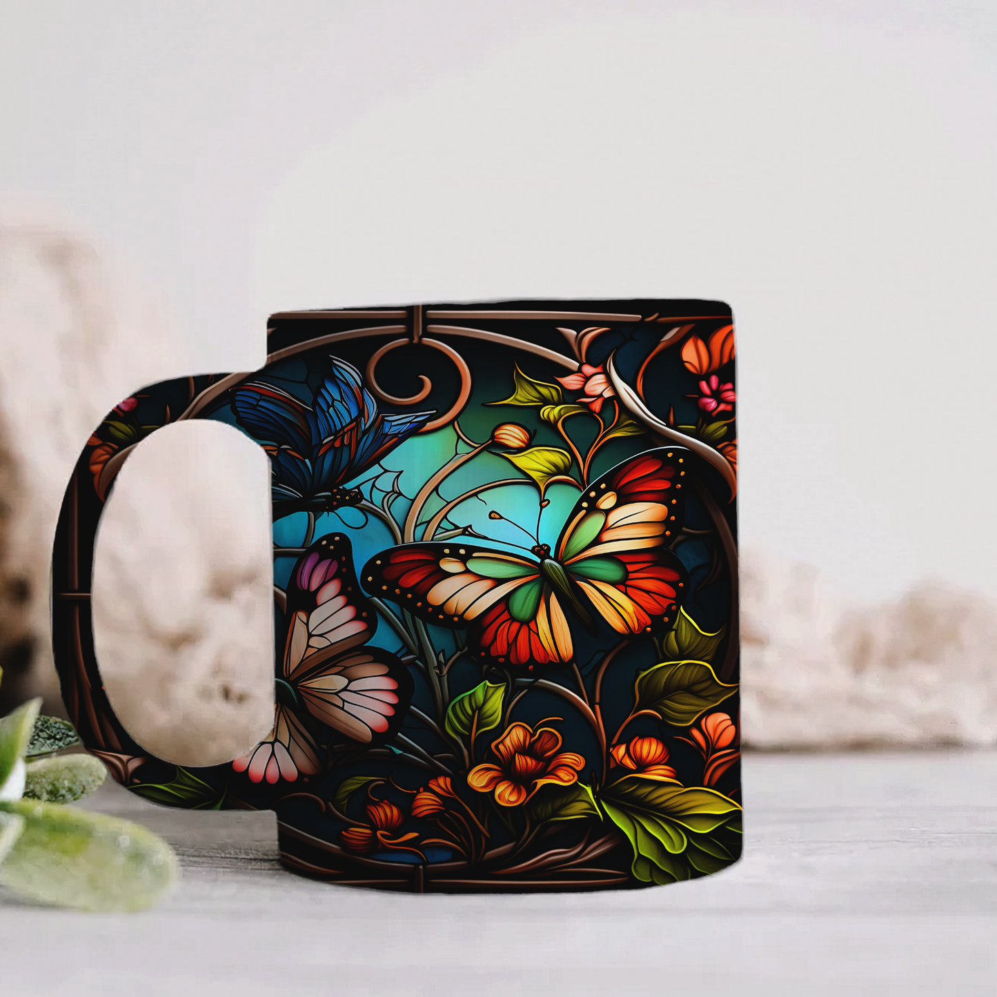 Butterfly Modeled Mug’s