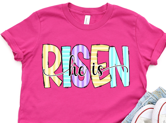 “He Is Risen” Easter Tshirts