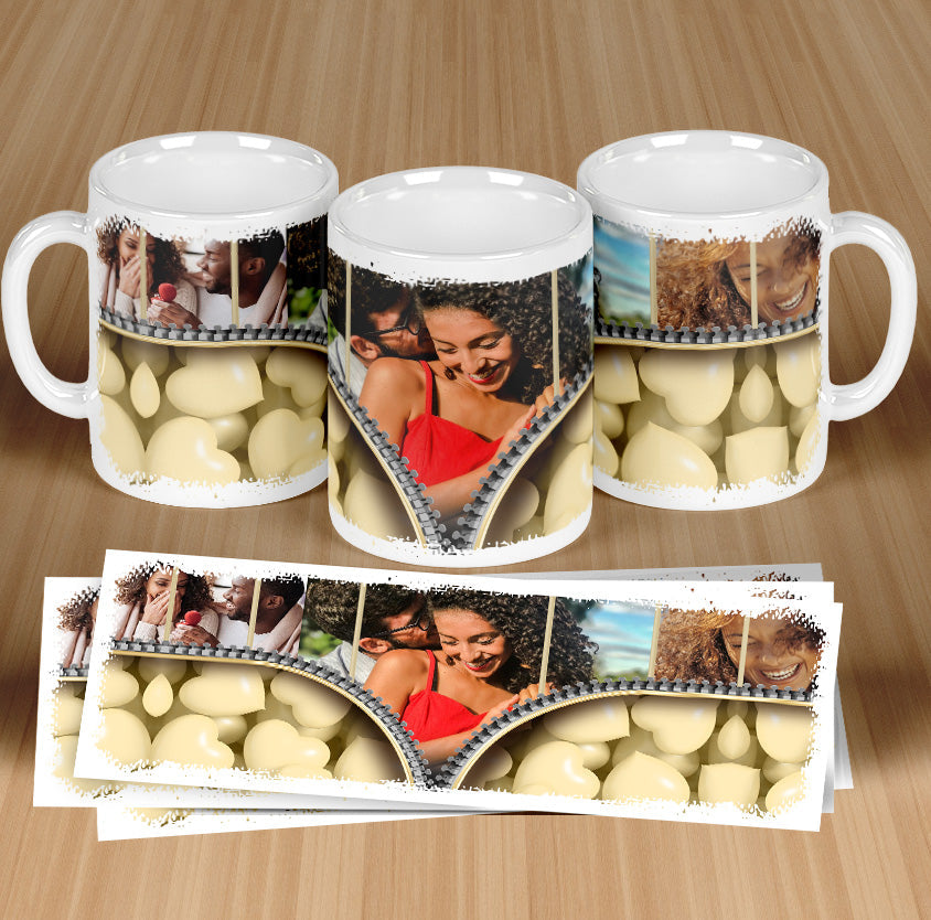 Custom Heart Filled Mug’s