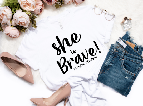 “She Is…” White Tshirts