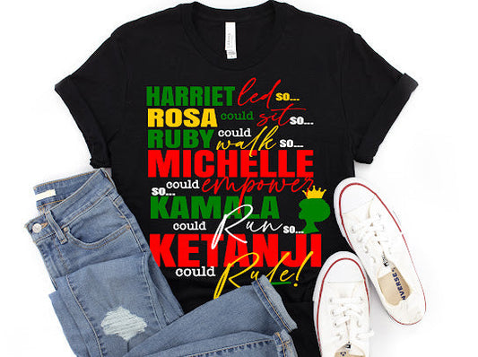 Black Women In History Tshirt