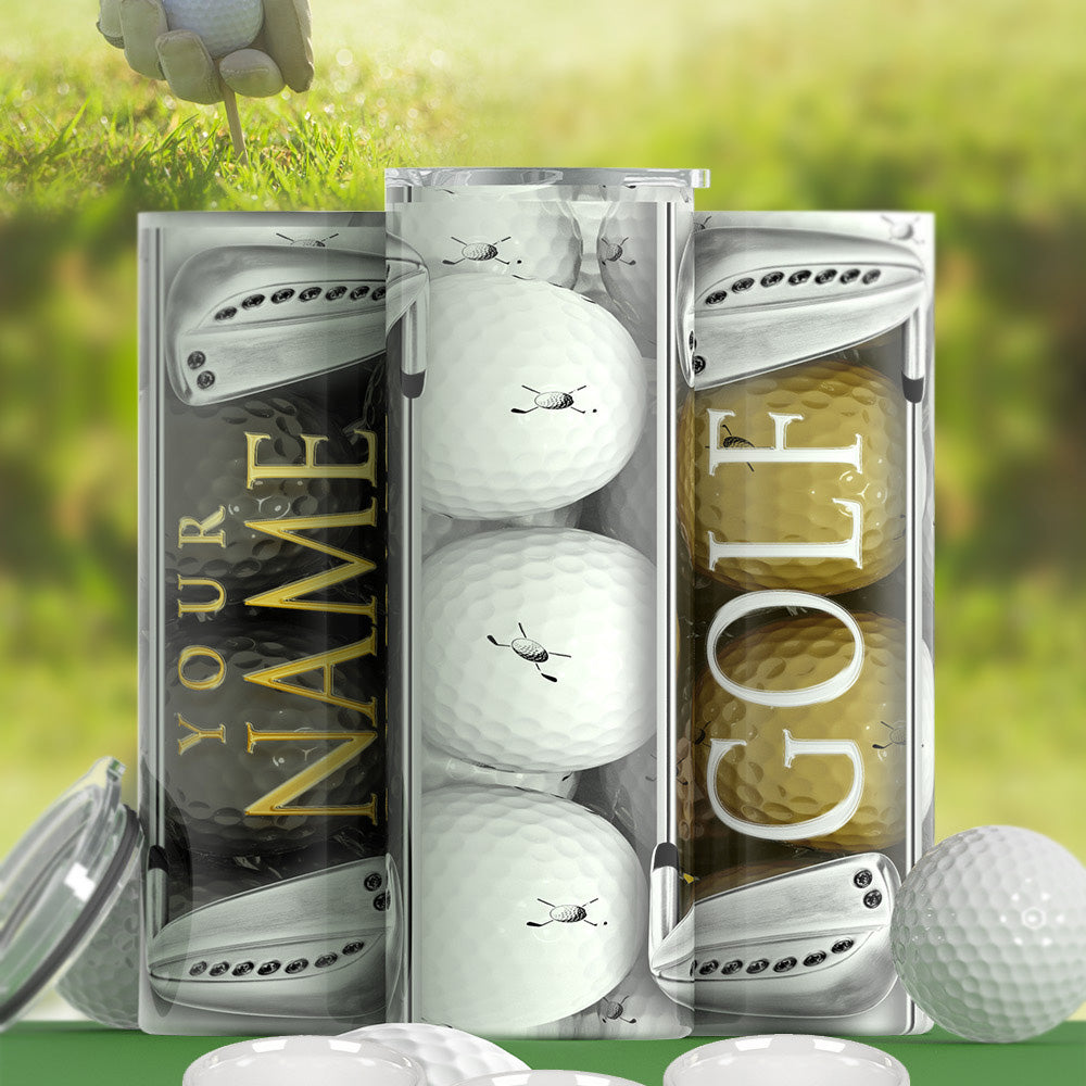 Custom Golf Ball & Club Tumbler