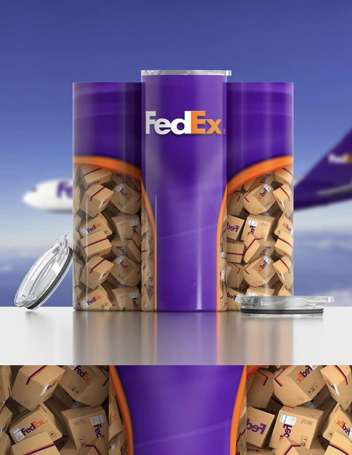 FedEx Themed Tumbler