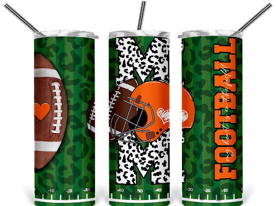 Mom Football Styled Tumbler