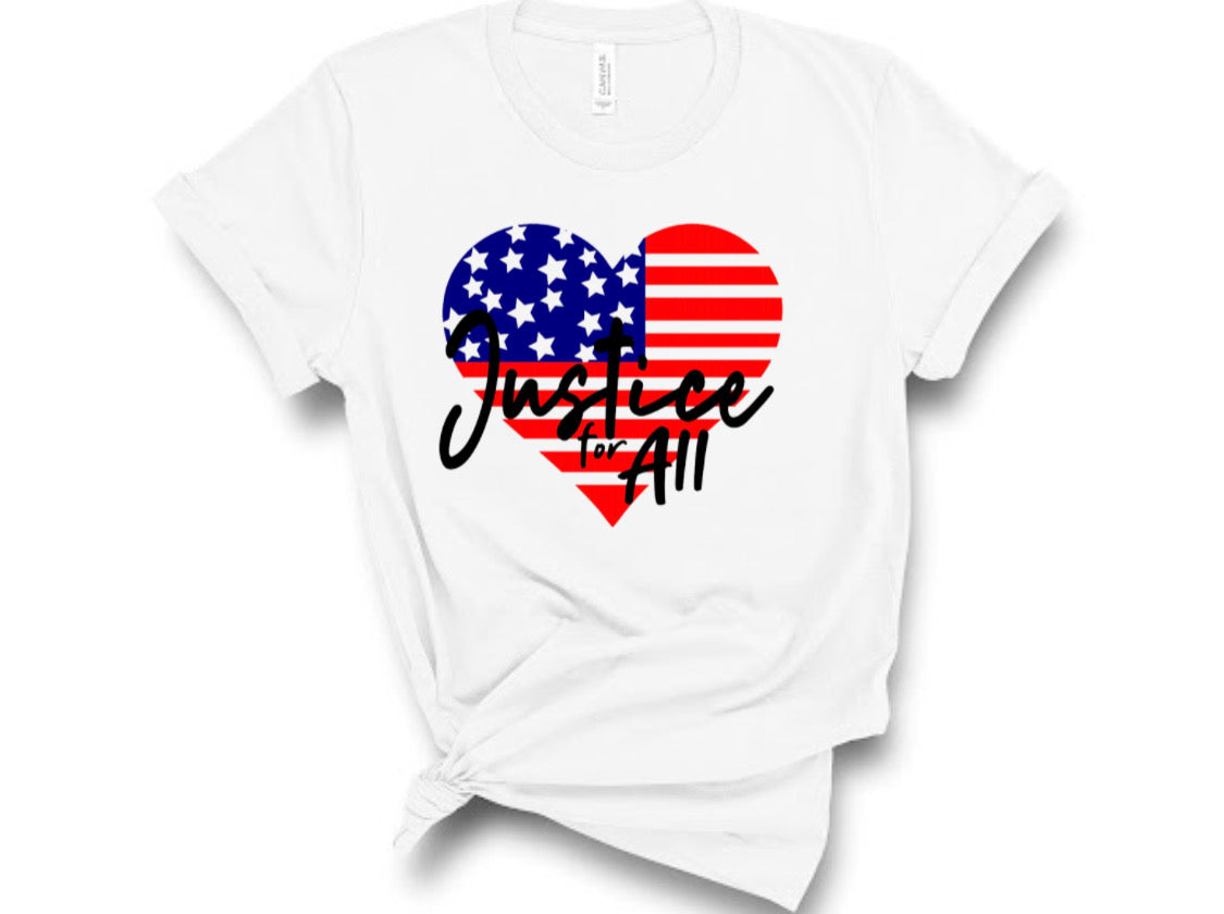 “Justice For All” Independence Day Tshirt