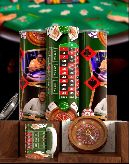 Roulette Game Tumbler & Mug Set