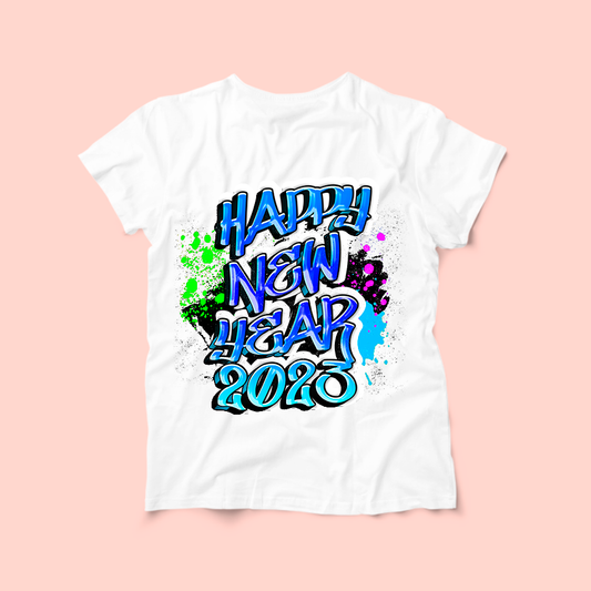 Blue Ombre New Year Tshirt