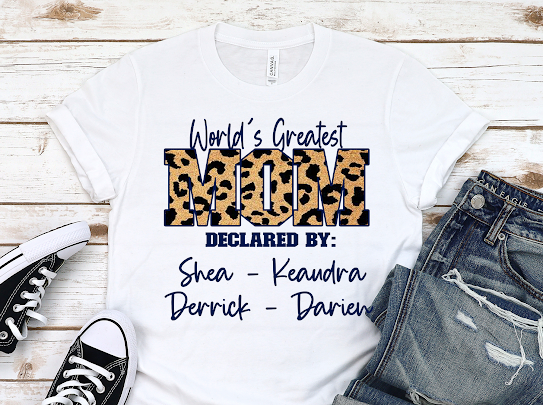 Custom World’s Greatest Mama Tshirts